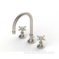 Brushed Gold Widespread Bathroom Faucet